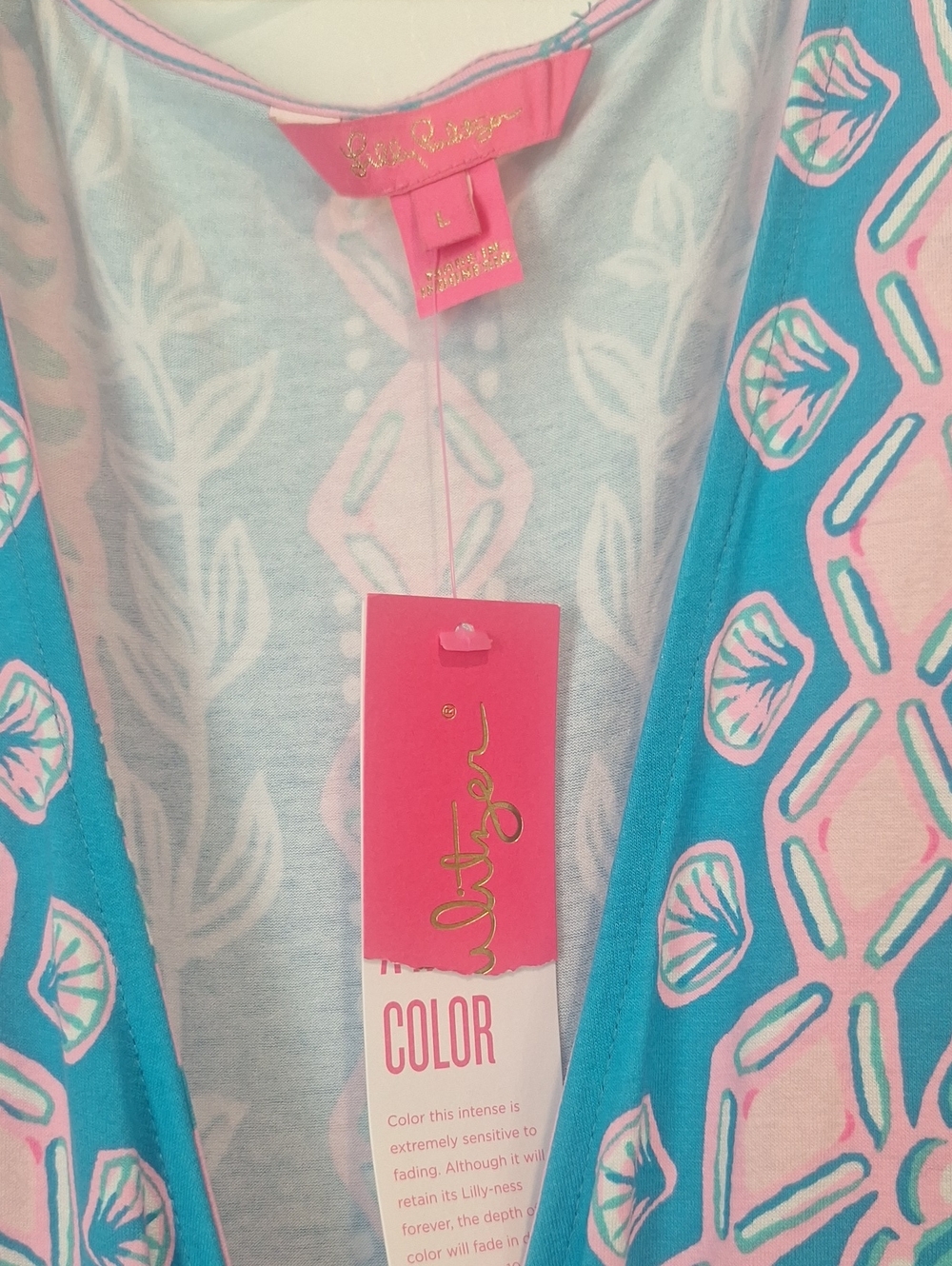 NWT Lilly Pulitzer Esmarella Water Ya Maxi Dress Sz L - Picture 3 of 7